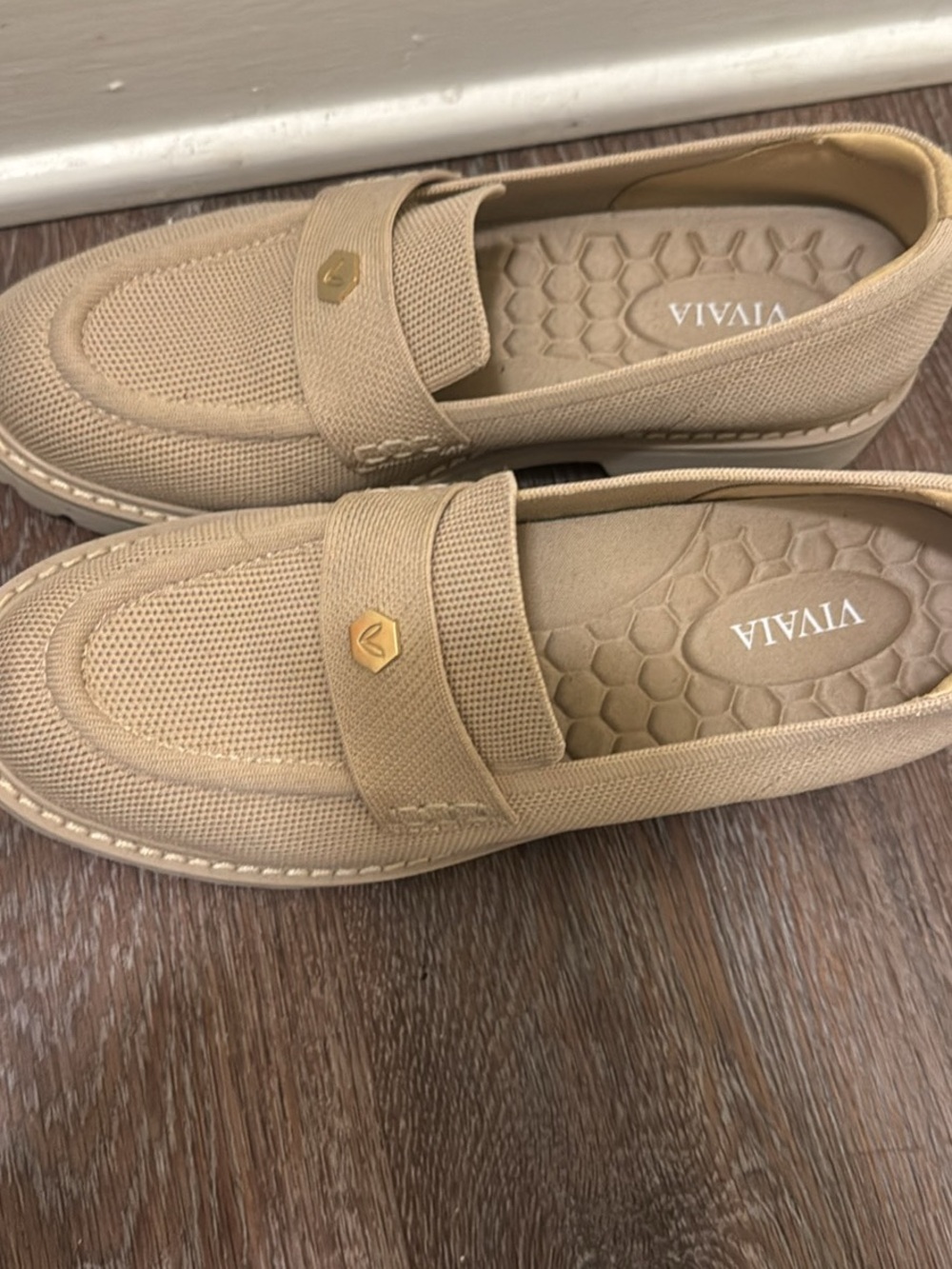 Beige Woven Loafers - Comfortable Slip-On Flats